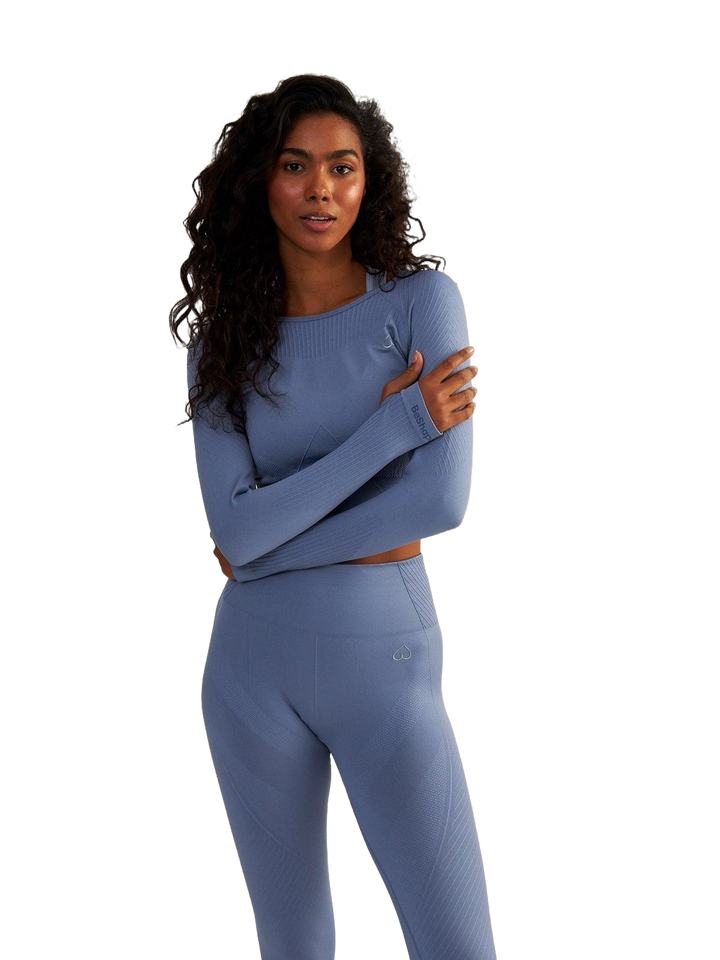 Niebieski Longsleeve Sportowy - Femme Force